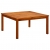 Ogrodowy stolik kawowy, 85x85x45 cm, lite drewno akacjowe