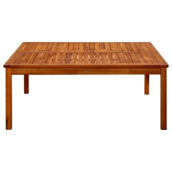 Ogrodowy stolik kawowy, 110x110x45 cm, lite drewno akacjowe