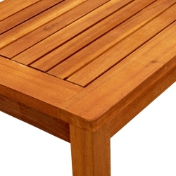 Ogrodowy stolik kawowy, 50x35x36 cm, lite drewno akacjowe