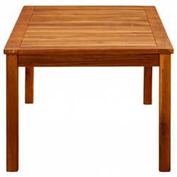 Ogrodowy stolik kawowy, 110x60x45 cm, lite drewno akacjowe