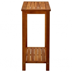 Ogrodowy stolik konsolowy, 80x35x75 cm, lite drewno akacjowe