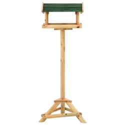 Karmnik dla ptaków na słupku, 37x28x100 cm, drewno jodłowe