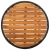 Stolik herbaciany, czarny, 60 cm, rattan PE i drewno akacjowe