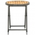 Stolik herbaciany, szary, 60 cm, rattan PE i drewno akacjowe