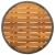 Stolik herbaciany, szary, 60 cm, rattan PE i drewno akacjowe
