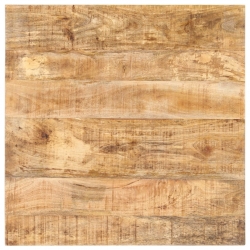 Stolik bistro, kwadratowy, 70x70x75 cm, surowe drewno mango