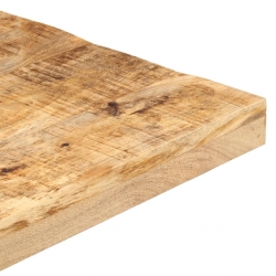 Stolik bistro, kwadratowy, 70x70x75 cm, surowe drewno mango