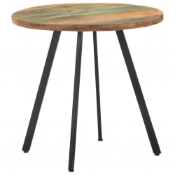 Stół jadalniany, 80 cm, lite drewno odzyskane