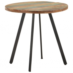 Stół jadalniany, 80 cm, lite drewno odzyskane