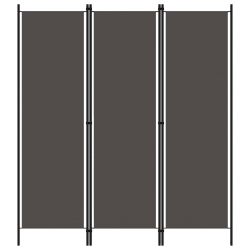 Parawan 3-panelowy, antracytowy, 150 x 180 cm