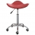 Obrotowe krzesła stołowe, 2 szt., winna czerwień, ekoskóra