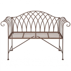 Esschert Design Ławka ogrodowa, metalowa, styl staroangielski MF009