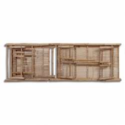 Leżak plażowy, bambusowy