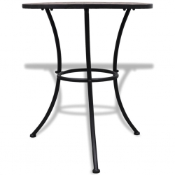 Stolik bistro, terakota, 60 cm, mozaikowy