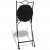 Składane krzesła bistro, 2 szt., ceramiczne, terakota