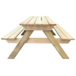 Stół piknikowy, 150 x 135 x 71,5 cm, drewno