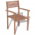 Krzesła ogrodowe sztaplowane, 2 szt., lite drewno tekowe