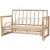 2-osobowa sofa ogrodowa z poduszkami, bambus
