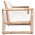 2-osobowa sofa ogrodowa z poduszkami, bambus