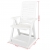 Rozkładane krzesło ogrodowe, 2 szt., plastikowe, białe