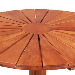 Stolik bistro, 70x70 cm, lite drewno akacjowe