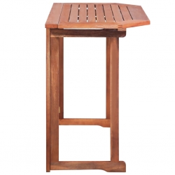 Stolik bistro, 90x50x75 cm, lite drewno akacjowe