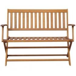Ławka ogrodowa, 120 cm, lite drewno akacjowe