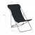 Składane krzesła plażowe, 2 szt., stal i tkanina Oxford, czarne