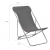 Składane krzesła plażowe, 2 szt., stal i tkanina Oxford, szare