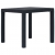 Stolik ogrodowy, 79x79x72 cm, plastik stylizowany na rattan