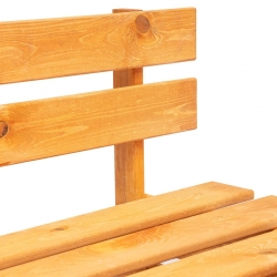 Ogrodowa ławka z palet, drewno, miodowy brąz