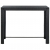 Ogrodowy stolik barowy, czarny, 140,5x60,5x110,5 cm, rattan PE