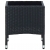Stolik ogrodowy, czarny, 40 x 40 x 45 cm, rattan PE