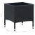 Stolik ogrodowy, czarny, 40 x 40 x 45 cm, rattan PE