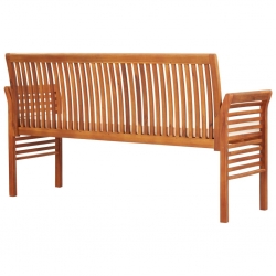 3-osobowa ławka ogrodowa z poduszką, 150 cm, drewno akacjowe
