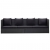 Sofa ogrodowa z poduszkami, polirattan, czarna