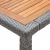 Stół ogrodowy, szary, 200x150x74 cm, rattan PE i drewno akacji