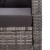 2-osobowa sofa ogrodowa z poduszkami, szara, 124 cm, rattan PE