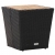 Stolik herbaciany, czarny, 41,5x41,5x43 cm, rattan PE i akacja