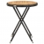 Stolik herbaciany, czarny, 60 cm, rattan PE i drewno akacjowe