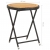 Stolik herbaciany, czarny, 60 cm, rattan PE i drewno akacjowe
