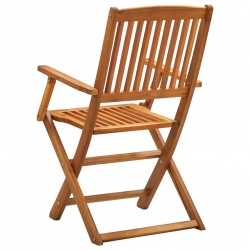 Składane krzesła ogrodowe, 2 szt., lite drewno akacjowe