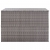 Skrzynia ogrodowa, szara, 150 x 100 x 100 cm, rattan PE