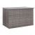 Skrzynia ogrodowa, szara, 150 x 100 x 100 cm, rattan PE