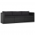 3-częściowa sofa ogrodowa, poduszki, rattan PE, czarny