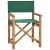 Krzesło reżyserskie, lite drewno tekowe, zielone