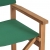 Krzesło reżyserskie, lite drewno tekowe, zielone