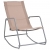 Ogrodowe krzesło bujane, kolor taupe, 95x54x85 cm, textilene