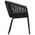 Krzesła ogrodowe, 2 szt., czarne, rattan PVC
