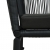 Krzesła ogrodowe, 2 szt., czarne, rattan PVC